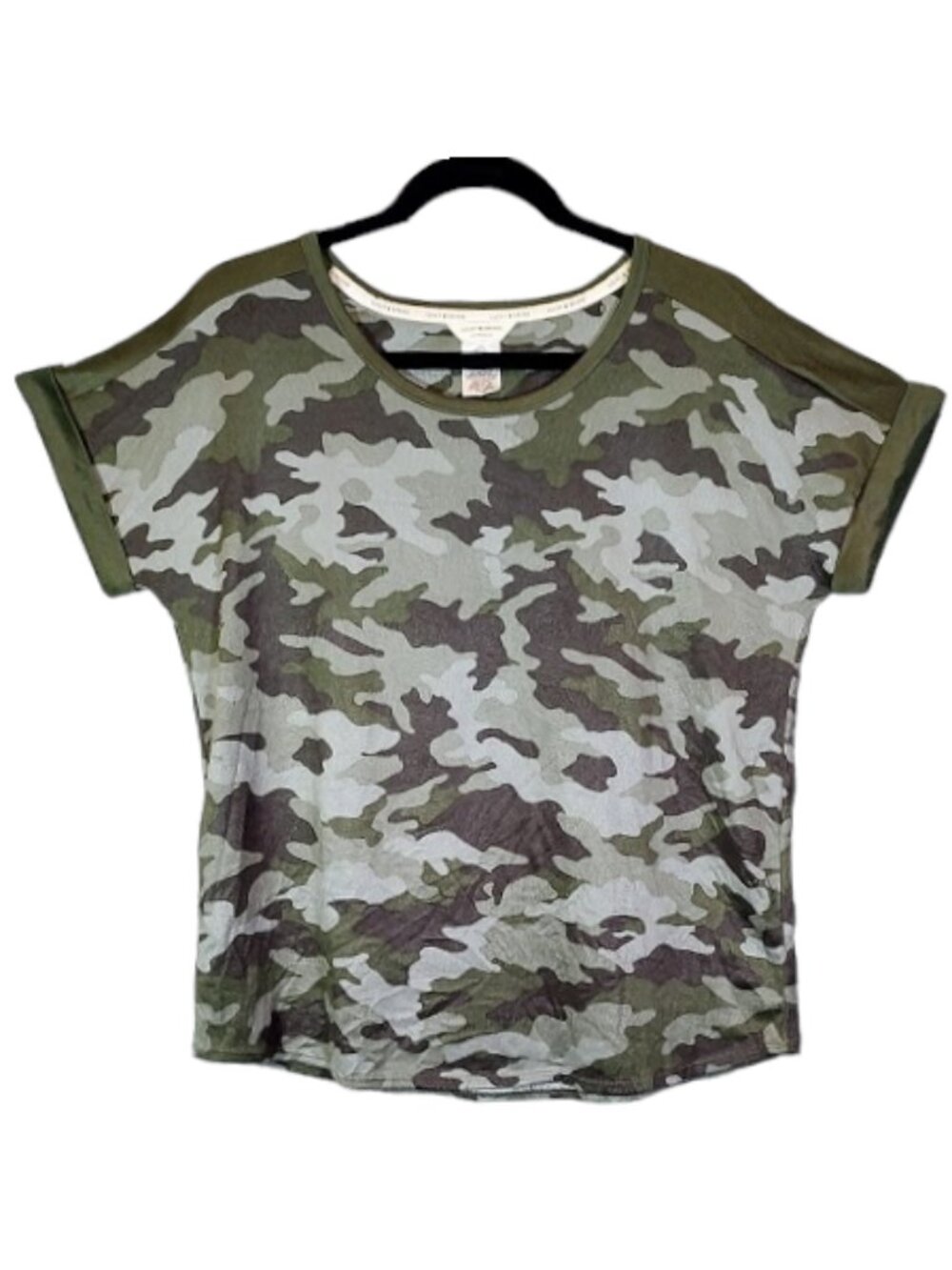 Lucky Brand Camo Tee Top Sz XL